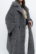 Load image into Gallery viewer, Modern x Grey Faux Fur Teddy Trench (XS-M)