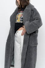 Load image into Gallery viewer, Modern x Grey Faux Fur Teddy Trench (XS-M)
