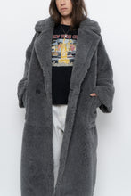 Load image into Gallery viewer, Modern x Grey Faux Fur Teddy Trench (XS-M)