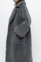 Load image into Gallery viewer, Modern x Grey Faux Fur Teddy Trench (XS-M)