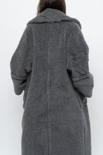 Load image into Gallery viewer, Modern x Grey Faux Fur Teddy Trench (XS-M)