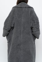 Load image into Gallery viewer, Modern x Grey Faux Fur Teddy Trench (XS-M)