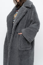 Load image into Gallery viewer, Modern x Grey Faux Fur Teddy Trench (XS-M)