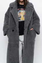Load image into Gallery viewer, Modern x Grey Faux Fur Teddy Trench (XS-M)