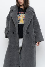 Load image into Gallery viewer, Modern x Grey Faux Fur Teddy Trench (XS-M)