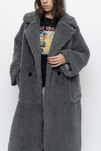 Load image into Gallery viewer, Modern x Grey Faux Fur Teddy Trench (XS-M)