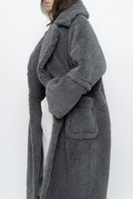 Load image into Gallery viewer, Modern x Grey Faux Fur Teddy Trench (XS-M)