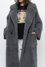 Load image into Gallery viewer, Modern x Grey Faux Fur Teddy Trench (XS-M)