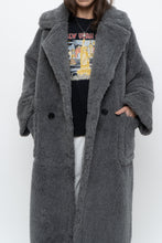Load image into Gallery viewer, Modern x Grey Faux Fur Teddy Trench (XS-M)