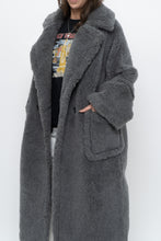 Load image into Gallery viewer, Modern x Grey Faux Fur Teddy Trench (XS-M)