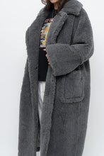 Load image into Gallery viewer, Modern x Grey Faux Fur Teddy Trench (XS-M)