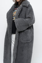 Load image into Gallery viewer, Modern x Grey Faux Fur Teddy Trench (XS-M)