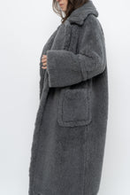 Load image into Gallery viewer, Modern x Grey Faux Fur Teddy Trench (XS-M)