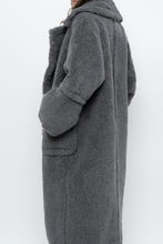 Load image into Gallery viewer, Modern x Grey Faux Fur Teddy Trench (XS-M)