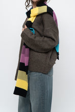 Load image into Gallery viewer, Vintage x Colourful Striped Knit Scarf