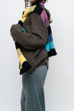 Load image into Gallery viewer, Vintage x Colourful Striped Knit Scarf