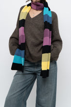 Load image into Gallery viewer, Vintage x Colourful Striped Knit Scarf