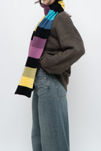 Load image into Gallery viewer, Vintage x Colourful Striped Knit Scarf