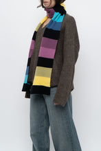Load image into Gallery viewer, Vintage x Colourful Striped Knit Scarf