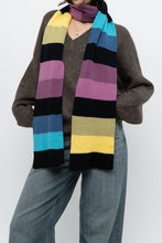 Load image into Gallery viewer, Vintage x Colourful Striped Knit Scarf