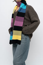Load image into Gallery viewer, Vintage x Colourful Striped Knit Scarf