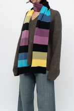 Load image into Gallery viewer, Vintage x Colourful Striped Knit Scarf