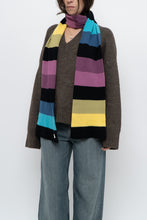 Load image into Gallery viewer, Vintage x Colourful Striped Knit Scarf