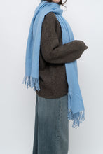 Load image into Gallery viewer, Vintage x Baby Blue Pure Wool Lightweight Scarf