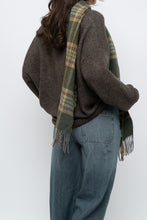 Load image into Gallery viewer, Vintage x Made in Ireland x Green Plaid Wool Scarf
