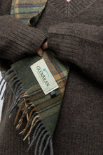 Load image into Gallery viewer, Vintage x Made in Ireland x Green Plaid Wool Scarf
