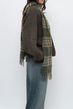 Load image into Gallery viewer, Vintage x Made in Ireland x Green Plaid Wool Scarf