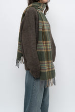 Load image into Gallery viewer, Vintage x Made in Ireland x Green Plaid Wool Scarf