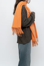 Load image into Gallery viewer, Vintage x Ultra Soft Cashmere-feel Orange Scarf