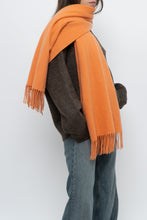 Load image into Gallery viewer, Vintage x Ultra Soft Cashmere-feel Orange Scarf