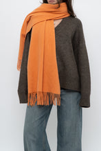 Load image into Gallery viewer, Vintage x Ultra Soft Cashmere-feel Orange Scarf