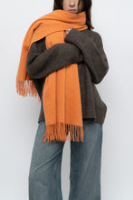 Load image into Gallery viewer, Vintage x Ultra Soft Cashmere-feel Orange Scarf
