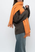 Load image into Gallery viewer, Vintage x Ultra Soft Cashmere-feel Orange Scarf