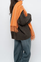 Load image into Gallery viewer, Vintage x Ultra Soft Cashmere-feel Orange Scarf