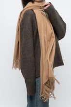Load image into Gallery viewer, Vintage x Tan Cashmere-blend Scarf