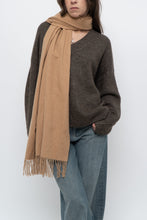 Load image into Gallery viewer, Vintage x Tan Cashmere-blend Scarf