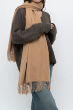 Load image into Gallery viewer, Vintage x Tan Cashmere-blend Scarf