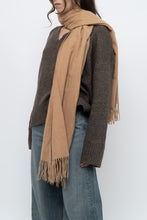 Load image into Gallery viewer, Vintage x Tan Cashmere-blend Scarf