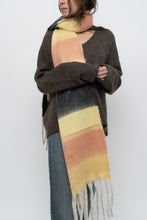 Load image into Gallery viewer, Modern x Yellow, Peach Chunky Soft Knit Scarf