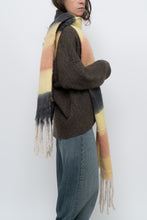Load image into Gallery viewer, Modern x Yellow, Peach Chunky Soft Knit Scarf