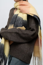 Load image into Gallery viewer, Modern x Yellow, Peach Chunky Soft Knit Scarf