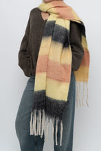Load image into Gallery viewer, Modern x Yellow, Peach Chunky Soft Knit Scarf
