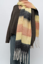 Load image into Gallery viewer, Modern x Yellow, Peach Chunky Soft Knit Scarf