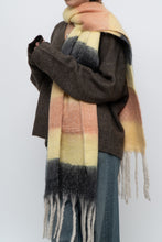 Load image into Gallery viewer, Modern x Yellow, Peach Chunky Soft Knit Scarf