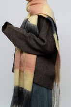 Load image into Gallery viewer, Modern x Yellow, Peach Chunky Soft Knit Scarf