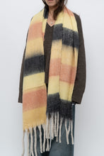 Load image into Gallery viewer, Modern x Yellow, Peach Chunky Soft Knit Scarf